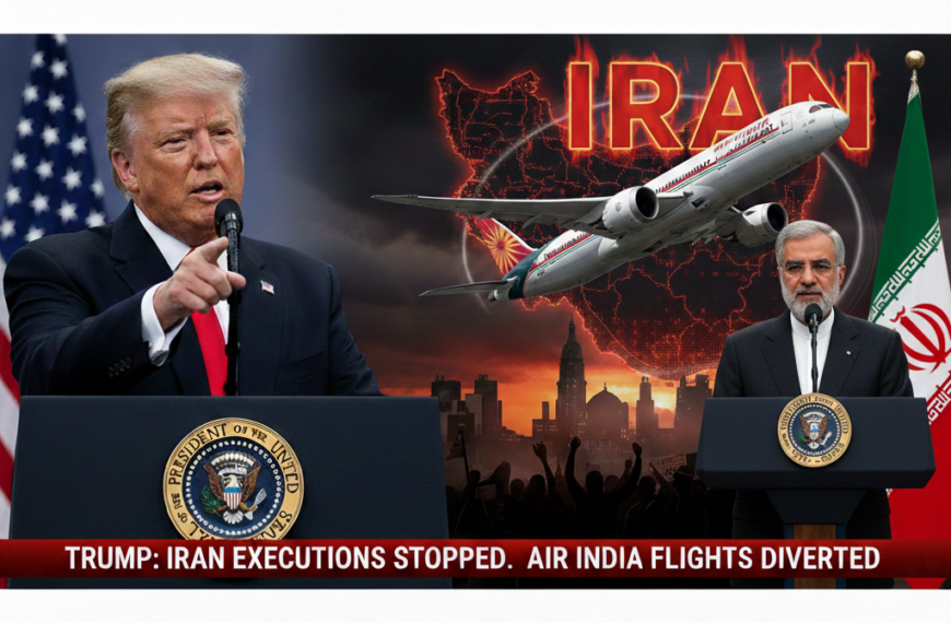 ट्रंप का बड़ा दावा: क्या ईरान में रुक गई है प्रदर्शनकारियों की फांसी? जानें एयर इंडिया के विमान क्यों लौटे वापस