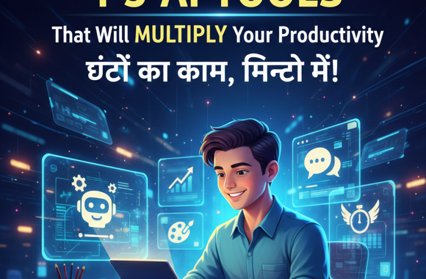 Ye 5 AI Tools Aapka Ghanto Ka Kaam Minutes Me Kar Denge: 2026 Ka Smart Tarika